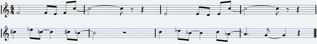 Motif from the first sketch/track